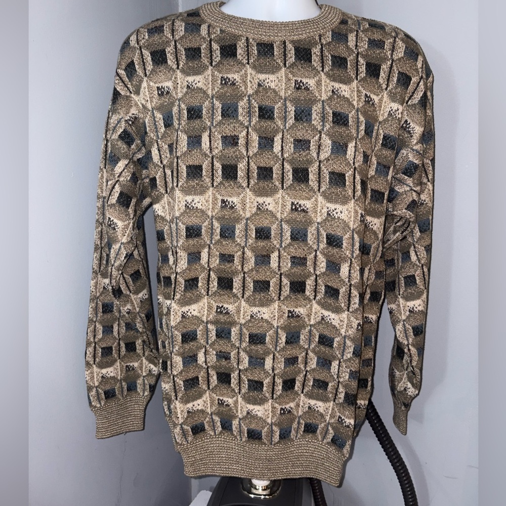 TSR Geometric Patterned Men's Sweater - szL (P18)